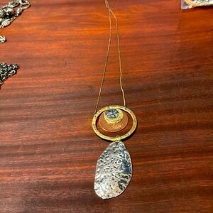 Long modern necklace